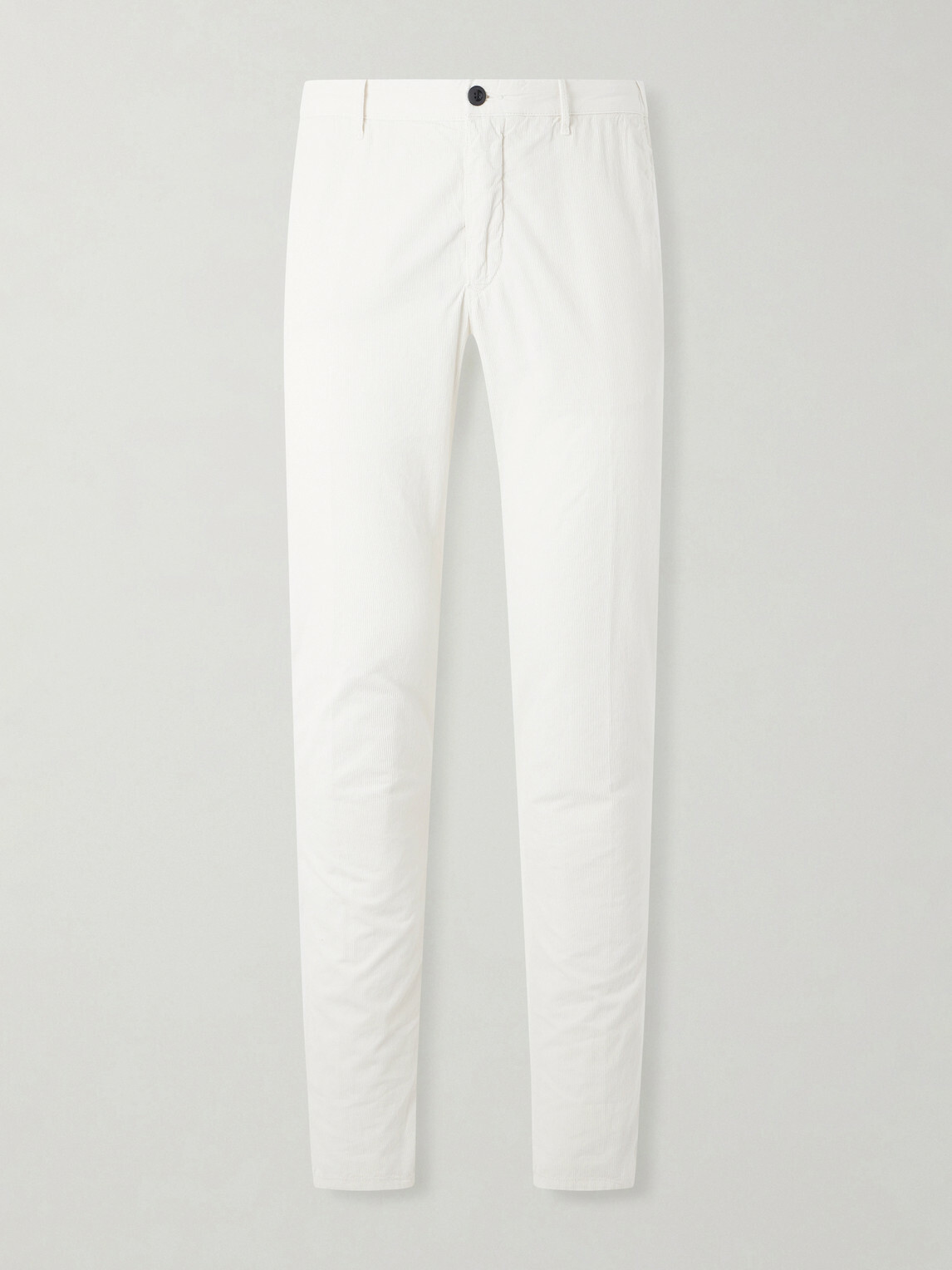 Slowear - Straight-Leg Cotton-Corduroy Trousers - White