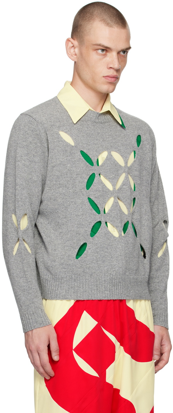 トップス stefan cooke 20aw Slashed Sweater Stefan Cooke Green Diamond Slashed Sweater – BlackSkinny