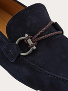 Ferragamo Mens Gancini ornament driver in Blue