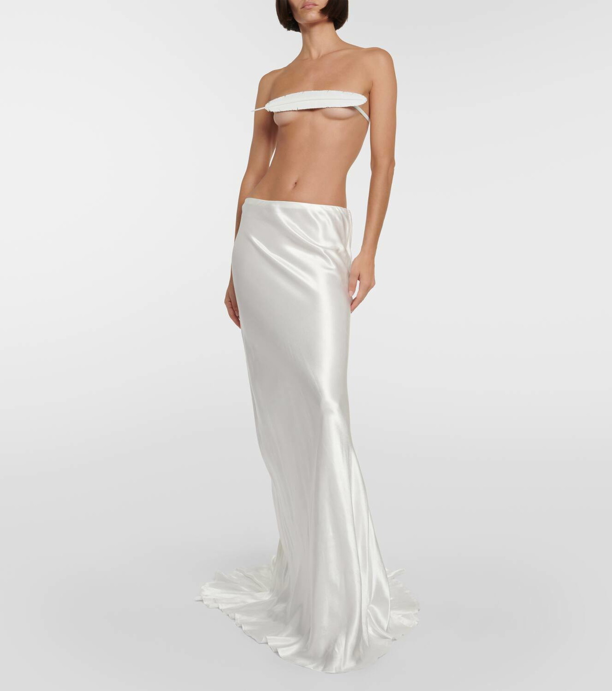 ANN DEMEULEMEESTER ホワイトベスト 34 ANN DEMEULEMEESTER ホワイトベスト 34