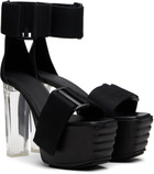 Rick Owens Black Luxor 65 Heeled Sandals