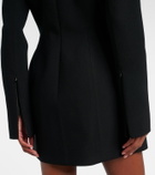 Blumarine Embellished crêpe minidress