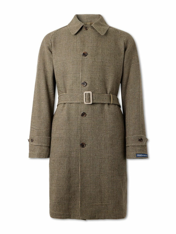 Photo: Polo Ralph Lauren - Balmacaan Reversible Belted Tweed and Poplin Coat - Neutrals