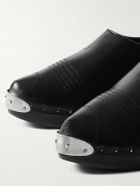 Enfants Riches Déprimés - Studded Leather Clogs - Black