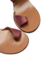 Atp Atelier Gildone 50 Leather Sandals Burgundy