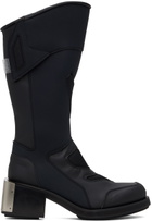 GmbH Black Baris Knee High Moto Boots