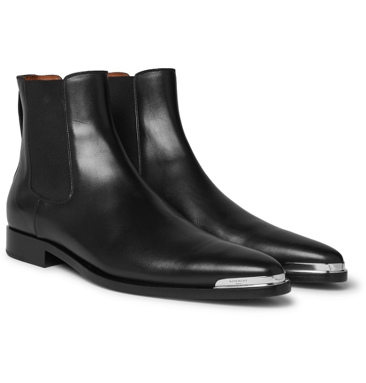 Photo: Givenchy - Dallas Leather Chelsea Boots - Black