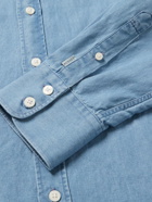 Purdey - Ortica Button-Down Collar Cotton-Blend Chambray Shirt - Neutrals