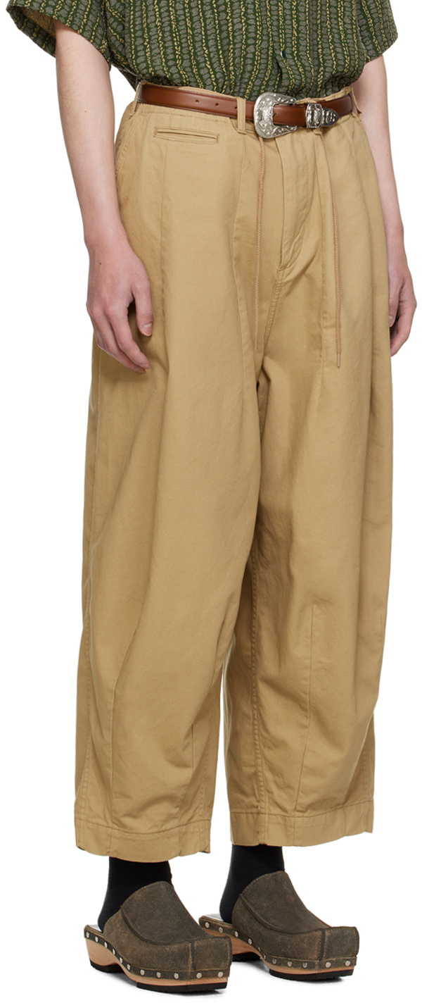 NEEDLES Khaki H.D. Military Trousers Needles