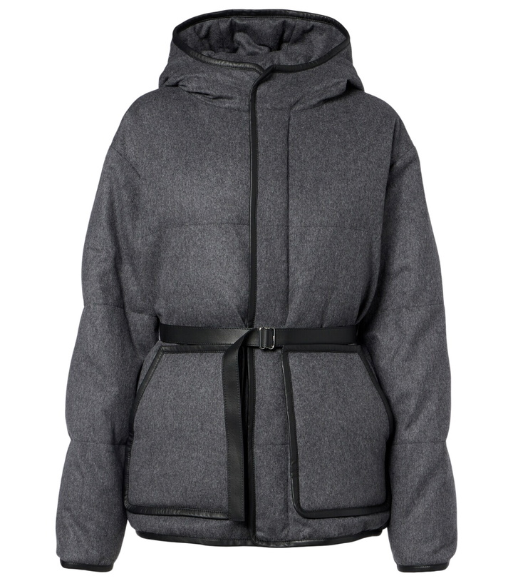 Photo: Tod's Belted hooded padded cashmere jacket