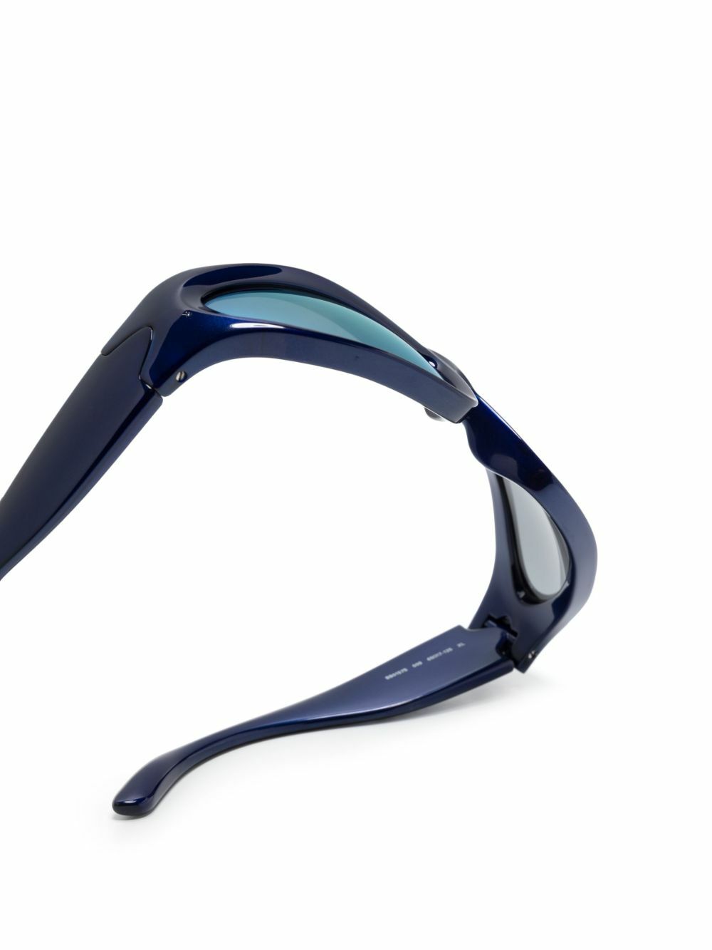 Balenciaga Eyewear Blue Swift Oval-Frame Sunglasses
