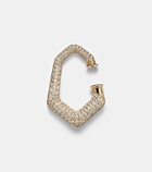 Ananya Carved 18kt gold ear cuff with diamonds
