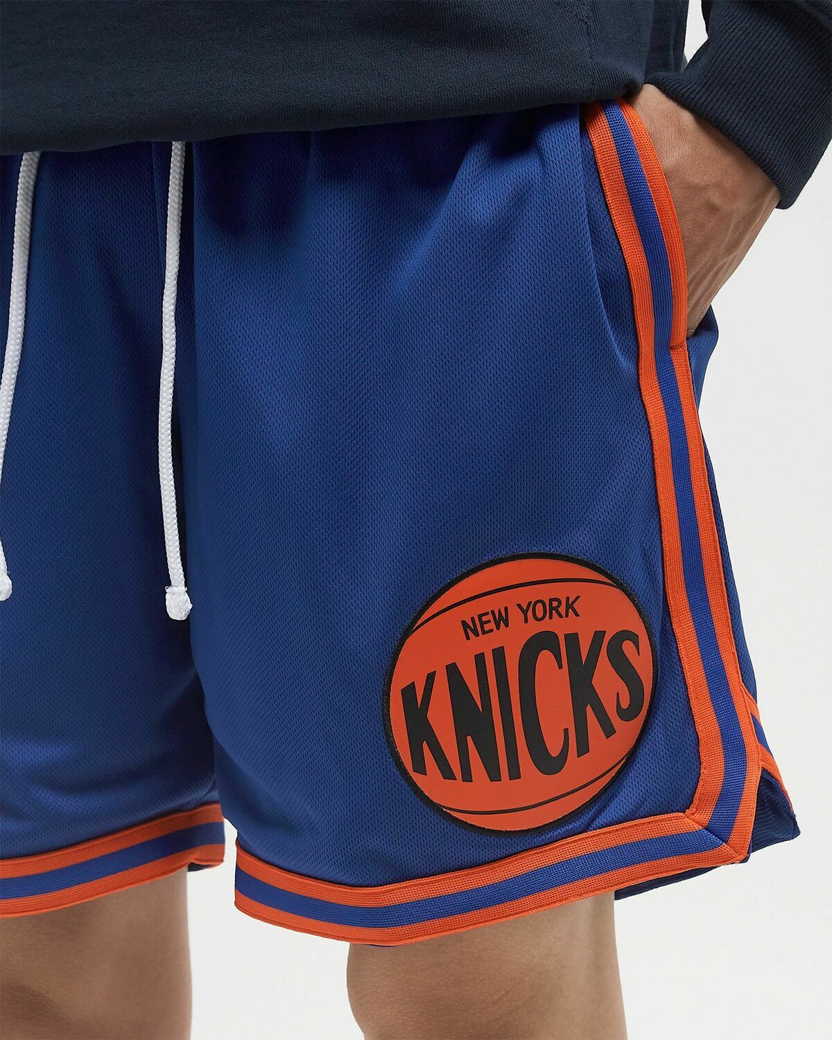 Mitchell & Ness NBA OVERTIME WIN MESH SHORTS VINTAGE LOGO NEW YORK KNICKS Blue Mens Sport & Team Short