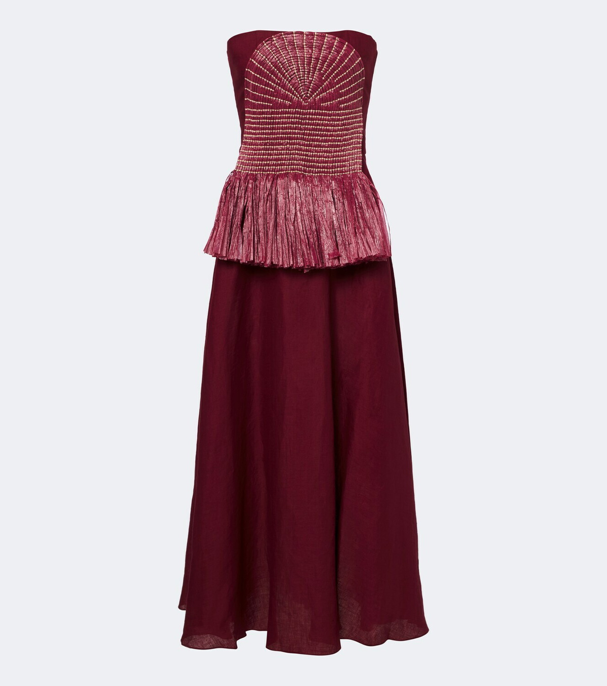 Johanna Ortiz Exploring Textures linen maxi dress