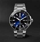 Oris - Aquis Big Day Date Automatic 45.5mm Stainless Steel Watch - Blue