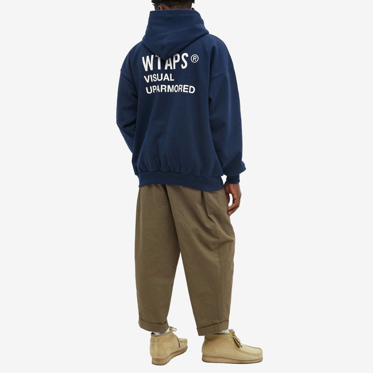 WTAPS Men's Visual Uparmored Hoody in Navy WTAPS