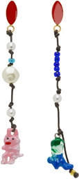 Marni Multicolor Graphic Charm Earrings