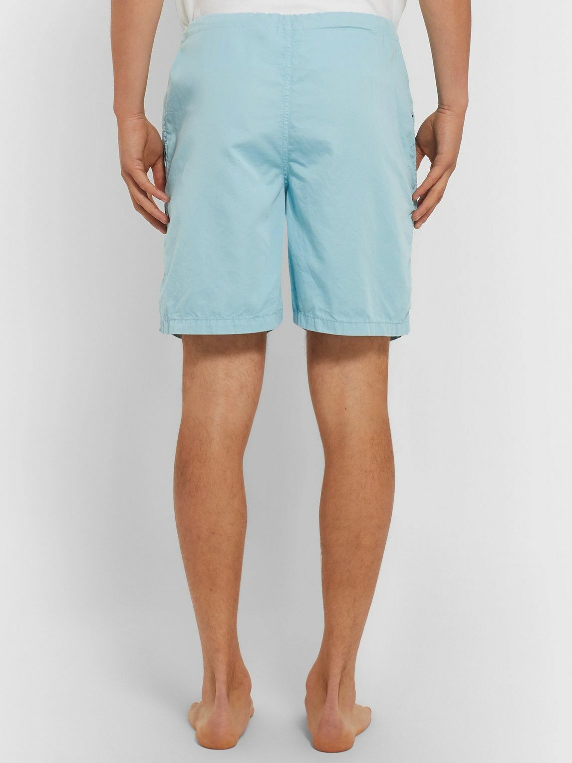 CLEVERLY LAUNDRY - Cotton Shorts - Blue