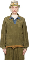 Story mfg. Khaki Polite Sweater
