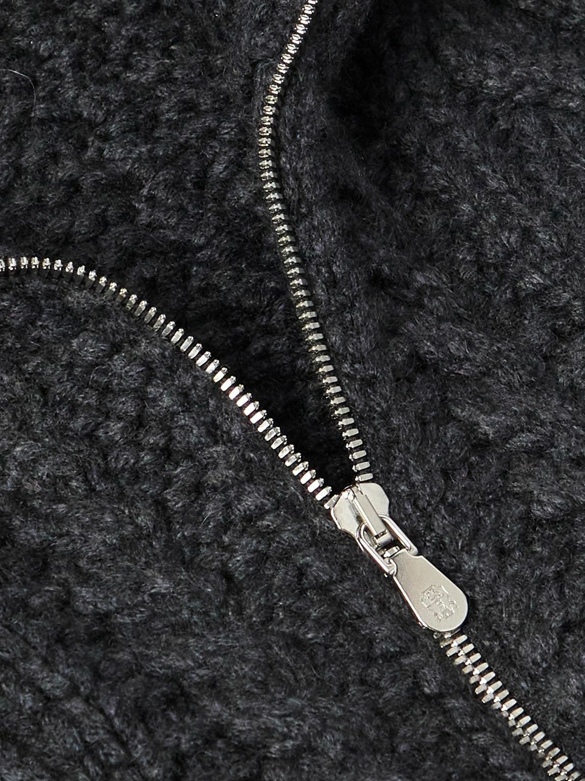 Brunello Cucinelli - Cable-Knit Cashmere Zip-Up Sweater - Gray