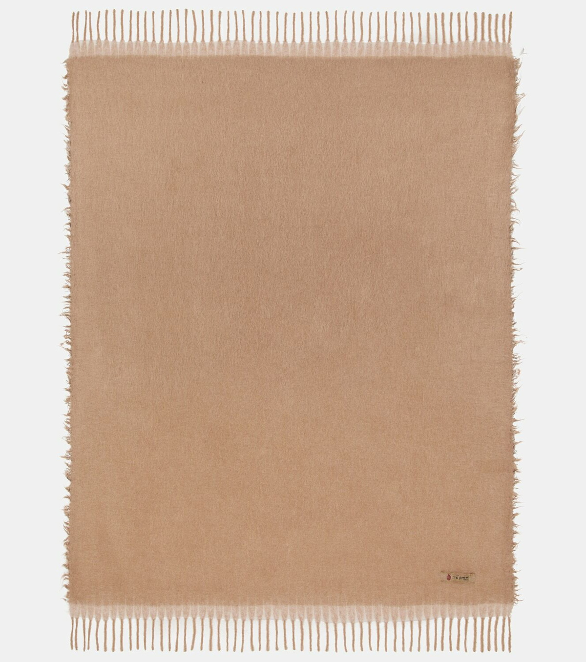 The House of Lyria Amaranto alpaca wool-blend throw