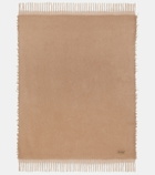 The House of Lyria Amaranto alpaca wool-blend throw