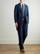 Drake's - HIM Games Tapered Cotton-Ripstop Trousers - Blue