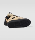 Lanvin Curb suede low-top sneakers