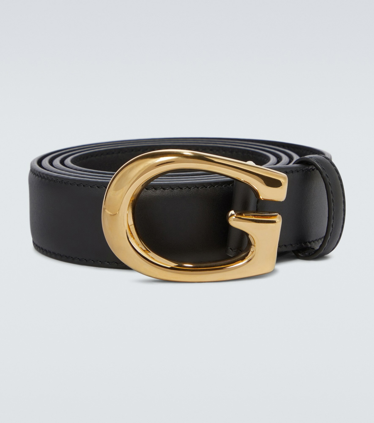 Gucci - Thin G buckle leather belt Gucci display picture 1