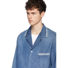 Maison Margiela Blue Denim Pyjama Shirt Jacket