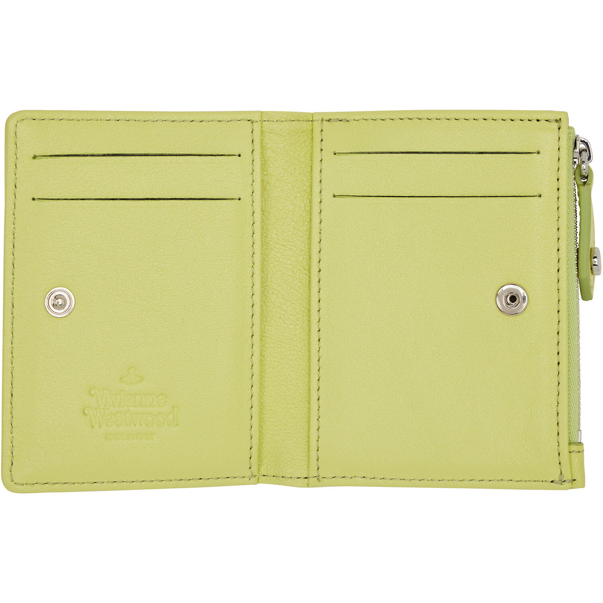 Vivienne Westwood Green Slim Flap Card Holder