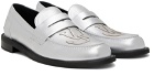JW Anderson Silver Moccassin Loafers