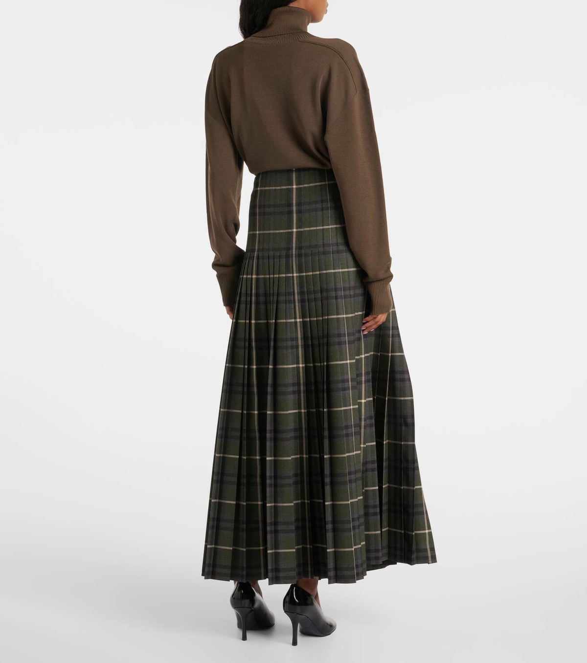 Burberry Tartan pleated maxi skirt Burberry