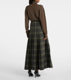 Burberry Tartan pleated maxi skirt