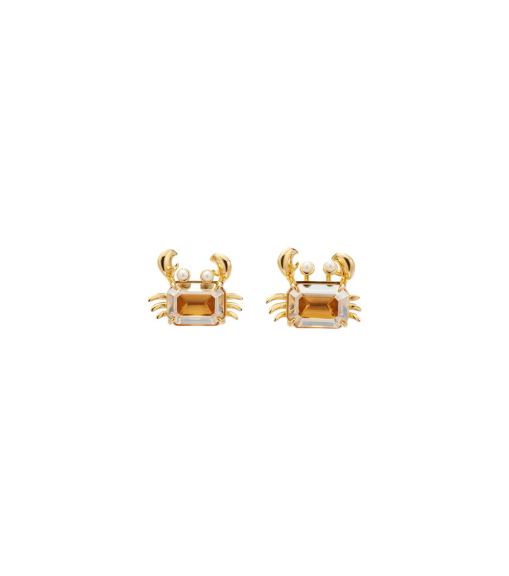 Photo: Oscar de la Renta Crab embellished earrings