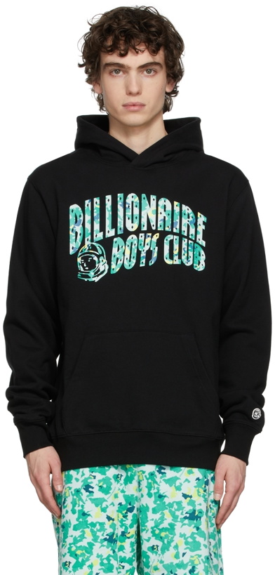 Photo: Billionaire Boys Club Black Arch Logo Popover Hoodie
