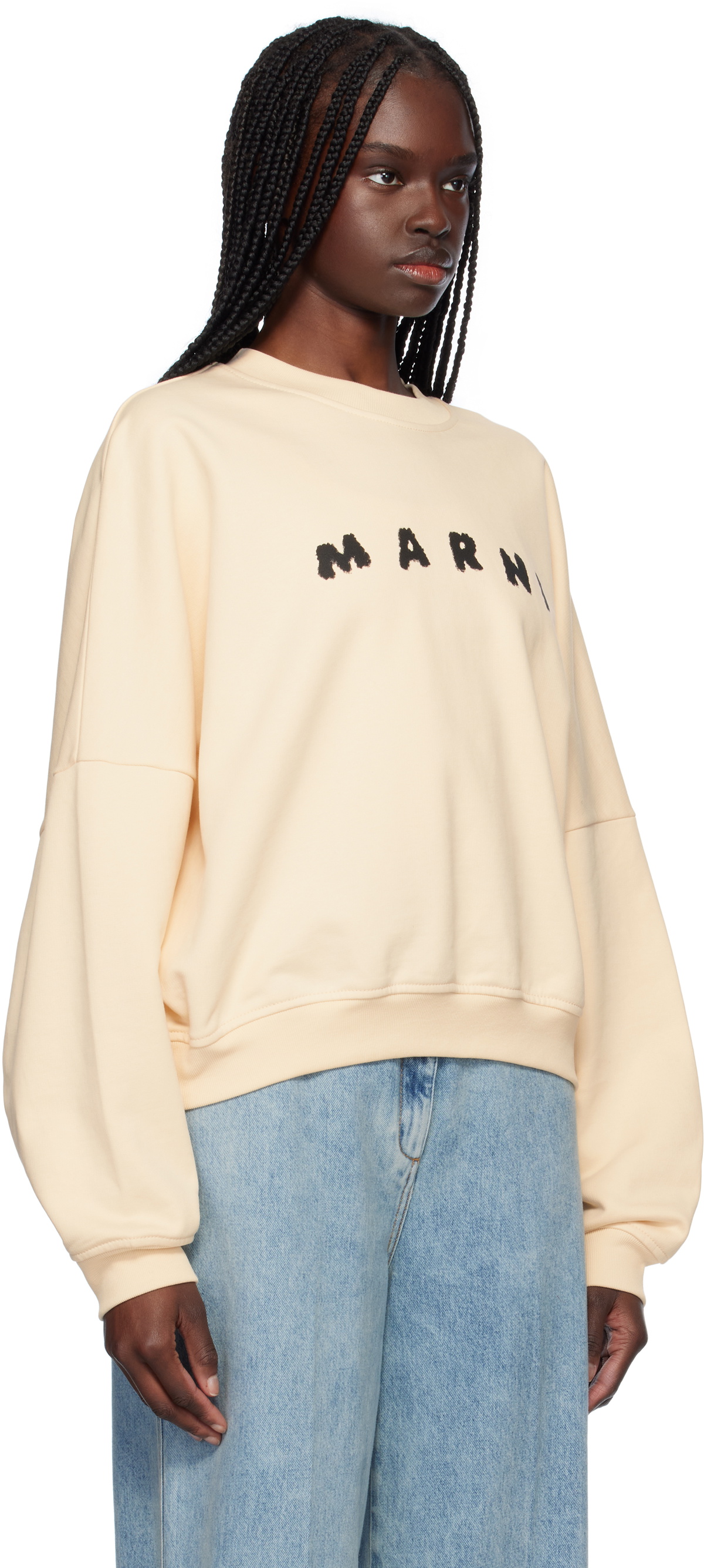 Marni Beige Crewneck Sweatshirt