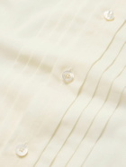 TOM FORD - Pleated Cotton Shirt - Neutrals