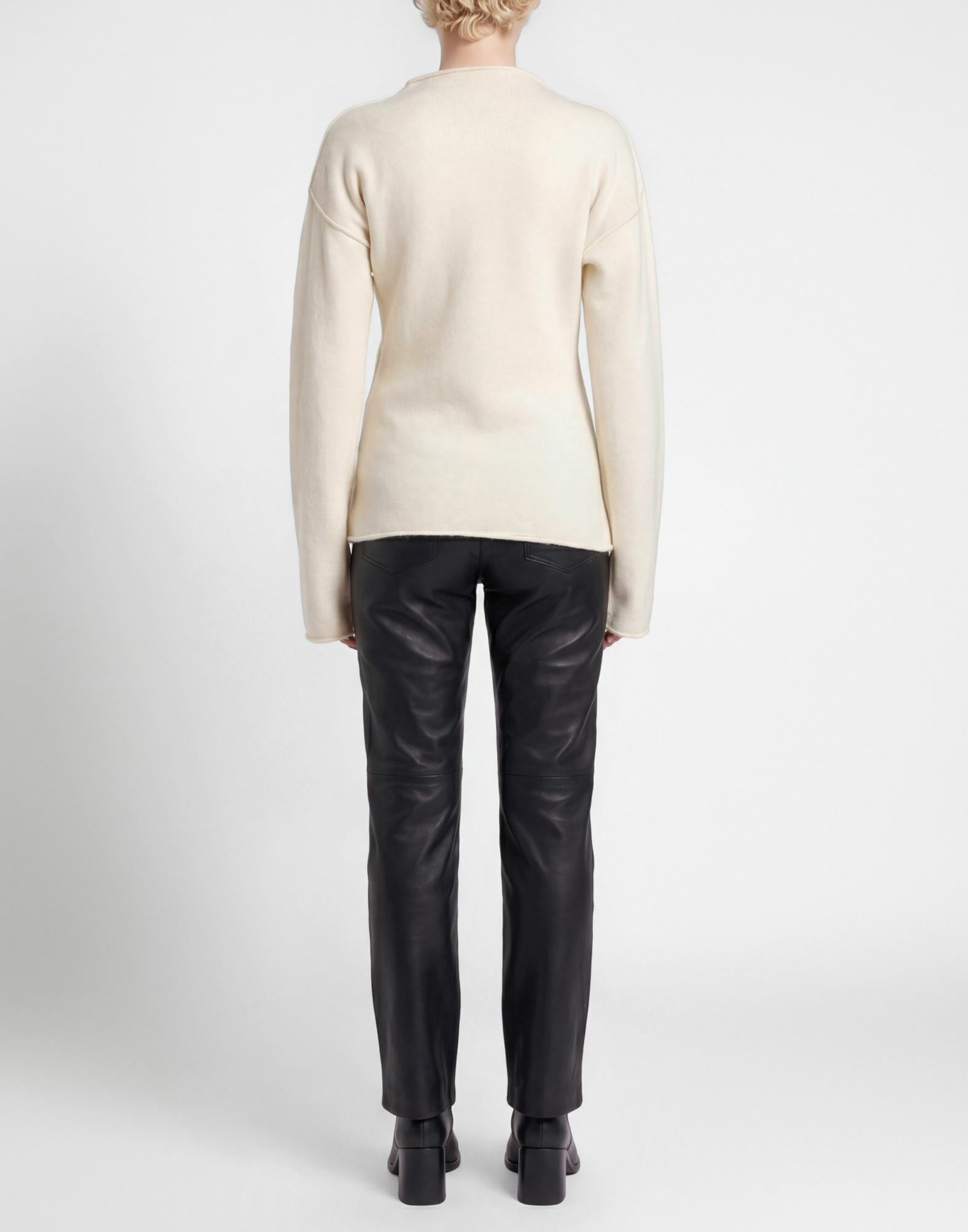 Helmut Lang Womens Turtleneck Ivory