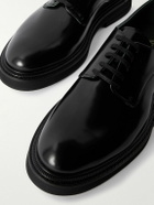 VINNY's - Officer Polished-Leather Derby Shoes - Black