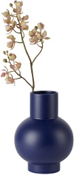 raawii Blue Strøm Large Earthenware Vase
