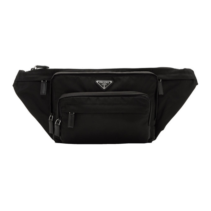 Photo: Prada Black Small Nylon Logo Fanny Pack