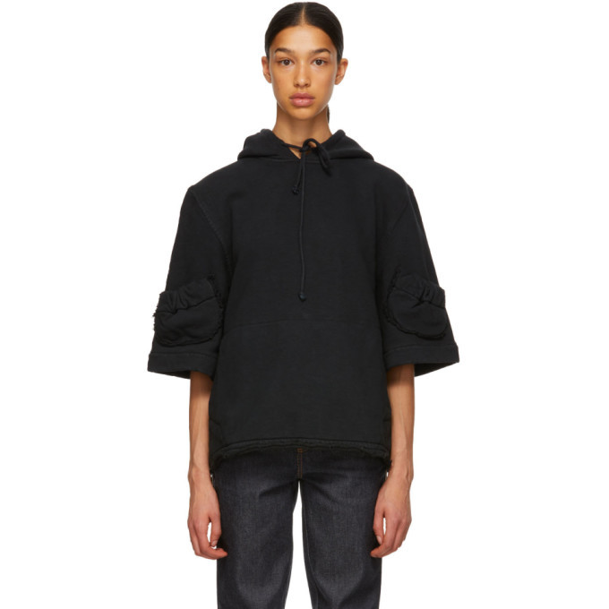 Photo: JW Anderson Black Raw Cut Hoodie