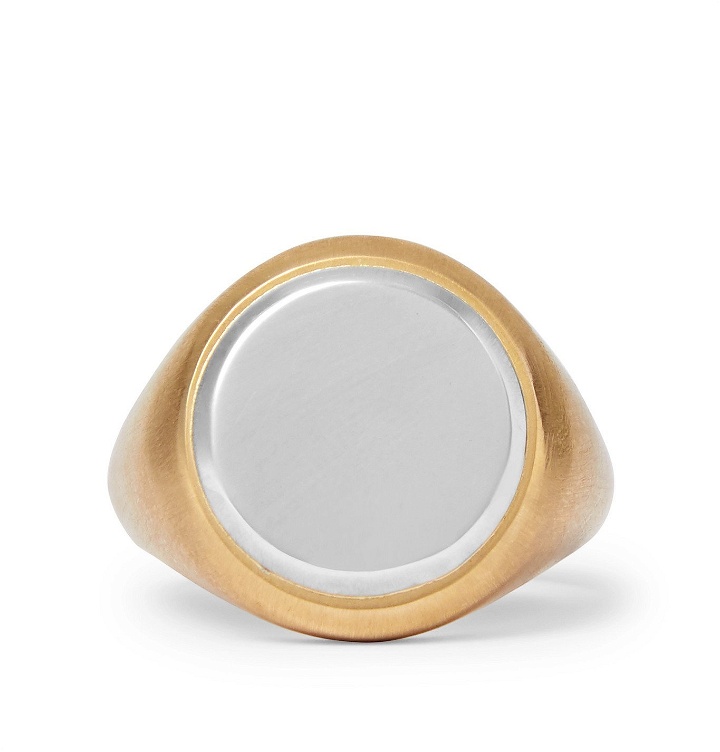 Photo: M.Cohen - 18-Karat Gold and Sterling Silver Signet Ring - Gold