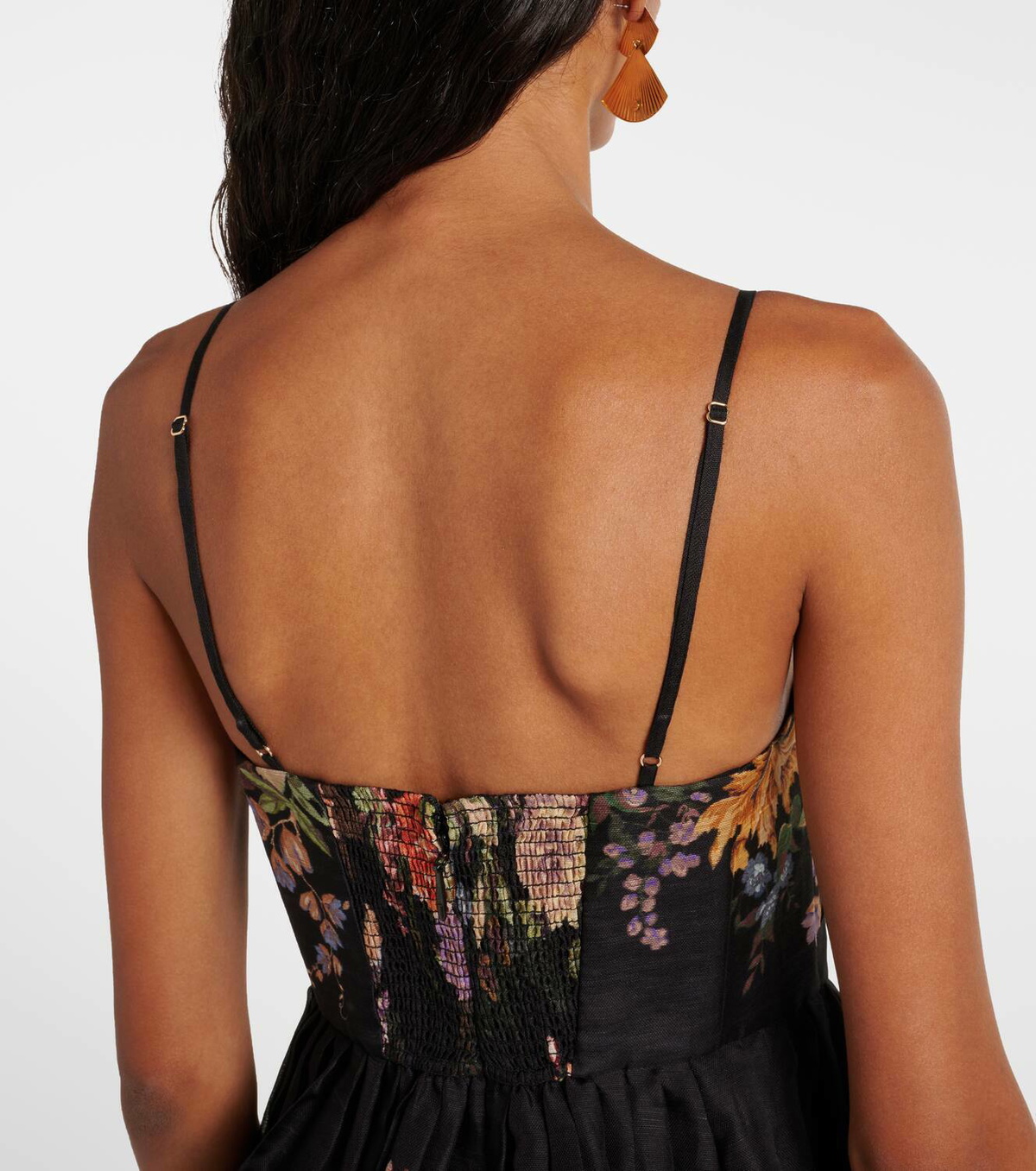 【Zimmermann】Ascension floral linen minidress ZIMMERMANN Ascension floral-print linen mini dress | NET-A
