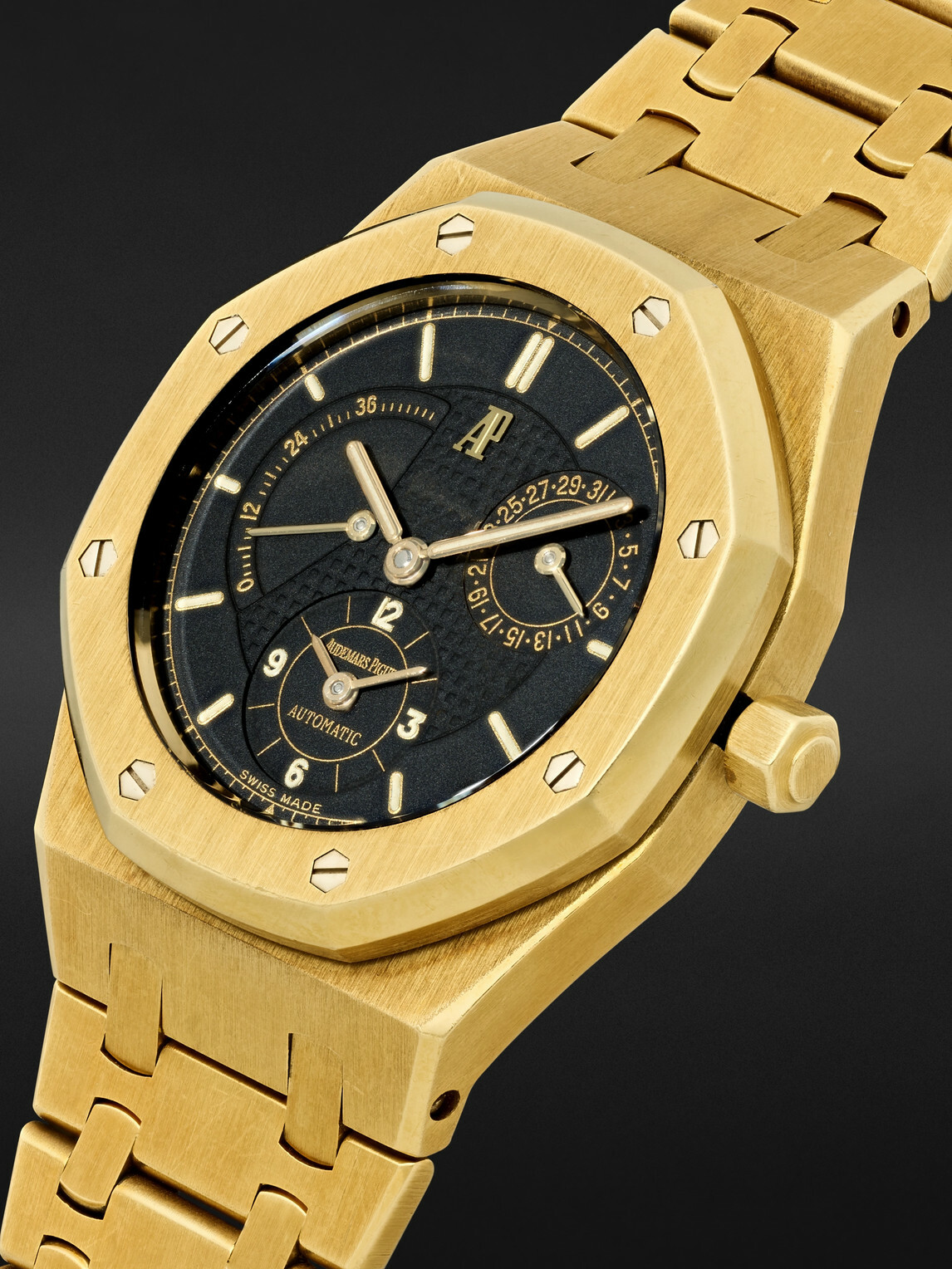 Stephanie Windsor - Audemars Piguet Vintage 1997 Royal Oak Automatic Dual Time 18-Karat Yellow Gold Watch, Ref. 25730BA (7.25'' wrist)