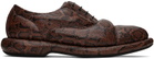 Martine Rose Burgundy Clarks Edition Down Oxfords
