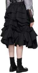 Comme des Garçons Black Gathered Midi Skirt