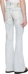 COÛT DE LA LIBERTÉ Blue Jimmy Crispy Rigid Flare Jeans