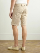 Incotex - Division Straight-Leg Cotton-Blend Shorts - Neutrals
